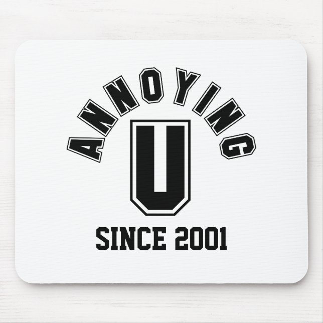 Tapis De Souris Funny Annoying You Mousepad, Black (Devant)