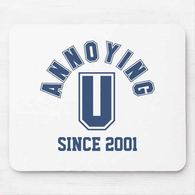 Tapis De Souris Funny Annoying You Mousepad, Blue (Devant)