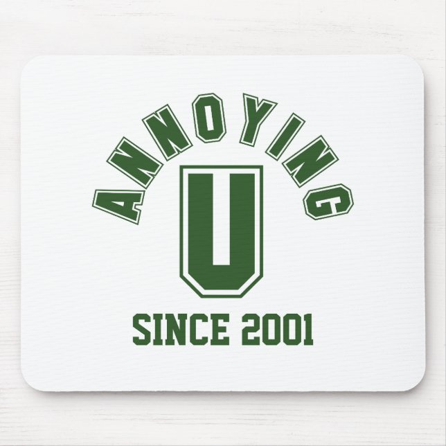 Tapis De Souris Funny Annoying You Mousepad, Green (Devant)