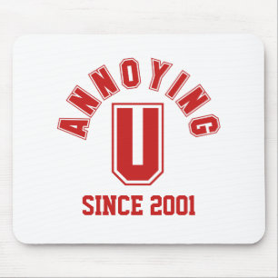 Tapis De Souris Funny Annoying You Mousepad, Red