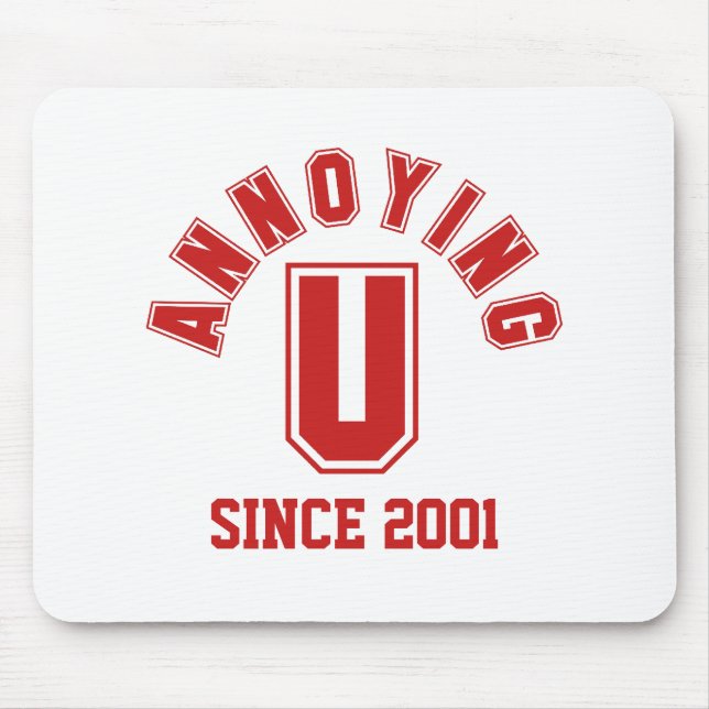 Tapis De Souris Funny Annoying You Mousepad, Red (Devant)