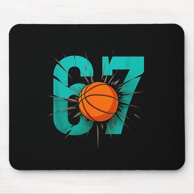 Tapis De Souris Funny Basketball 67 Six Seven 6 7 Outfits For Boys (Devant)