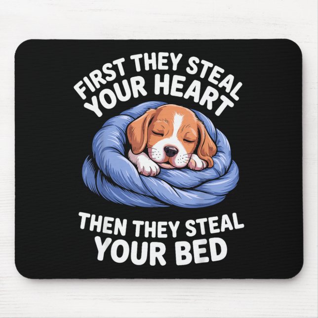 Tapis De Souris Funny Beagle Design For Men Women Hound Beagle Dog (Devant)