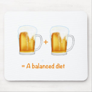 Tapis De Souris Funny Bière amateurs cadeaux - peut customiser