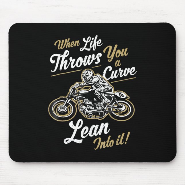 Tapis De Souris Funny Biker Citations Sarcastic Motorcycle Rider C (Devant)