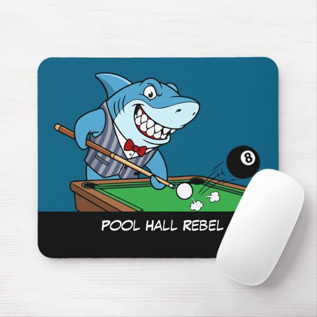 Tapis De Souris Funny Billiards Fanatic Cool Rebel Pool Hall Rebel (Avec souris)
