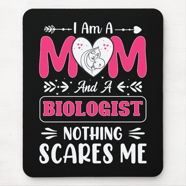 Tapis De Souris Funny Biologiste Maman, Biologiste Maman Funny (Devant)