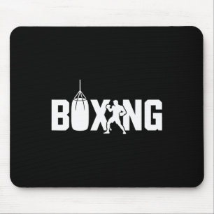 Tapis De Souris Funny Boxing Fighter Gym Gants Kickboxing Pour Wom