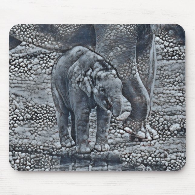 Tapis De Souris funny bubble elephant baby (Devant)