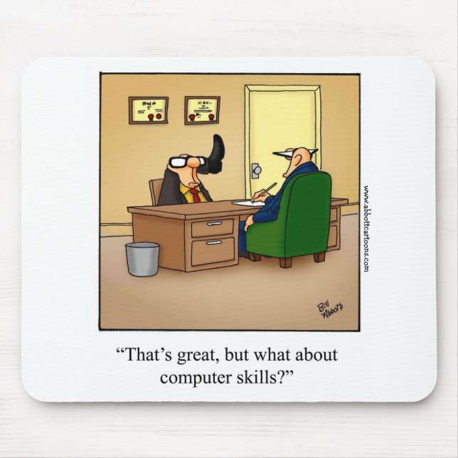 Tapis De Souris Funny Business Office Humor Mousepad "Spectickles" (Devant)