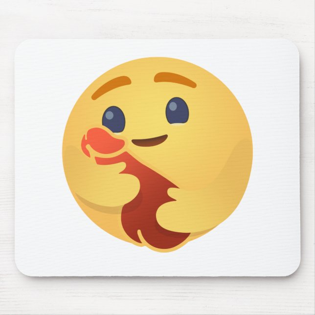 Tapis De Souris Funny Care Emojis Facebook (Devant)