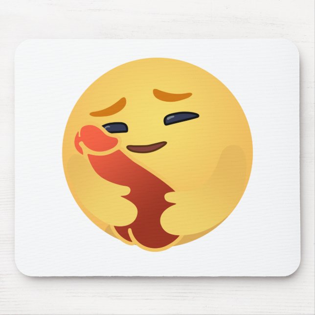 Tapis De Souris Funny Care Emojis Facebook (Devant)