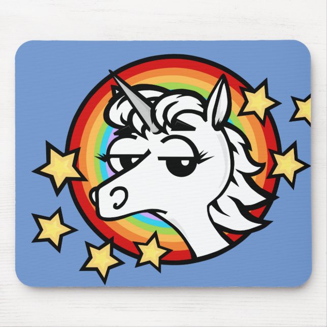 TAPIS DE SOURIS FUNNY CARTOON UNICORN MOUSE PAD (Devant)