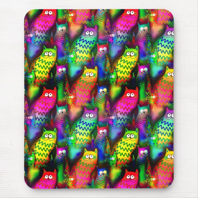 Tapis De Souris Funny Cats Motif-54578 (Devant)