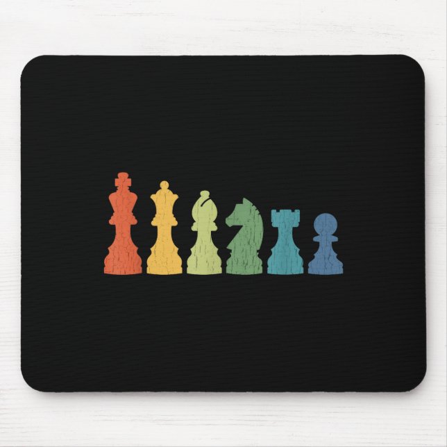 Tapis De Souris Funny Chess Eces Board Game Lover Player Themed Ch (Devant)