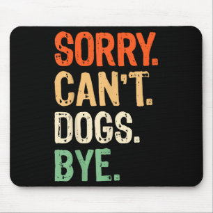 Tapis De Souris Funny Chien Propriétaire Formation Amant Maman Pap