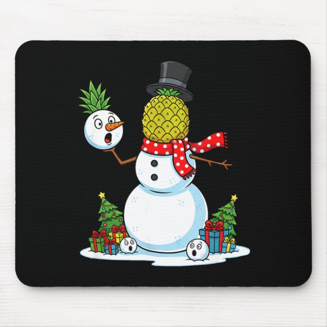 Tapis De Souris Funny Christmas Ne Snowman Xmas Mens Womens Kids  (Devant)