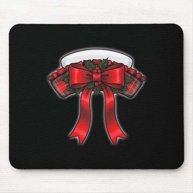 Tapis De Souris Funny Christmas Nurse Nursing Cap Women Girls  (Devant)