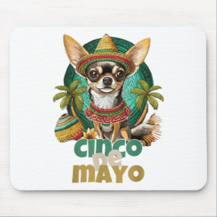 Tapis De Souris Funny Cinco De Mayo Chien Design Cute Chihuahua Me