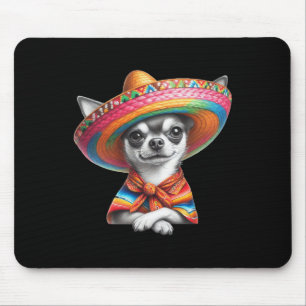 Tapis De Souris Funny Cinco De Mayo Chihuahua Amoureux des chiens