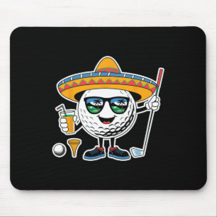 Tapis De Souris Funny Cinco De Mayo Golf Byll Avec Sombrero Margar