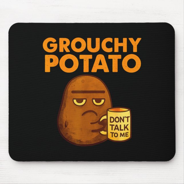 Tapis De Souris Funny Couple Sweet Tato &amp; Grouchy Tato  (Devant)
