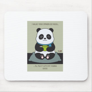 Tapis De Souris Funny Custom Sarcastic Panda Opinion Coworker Gift