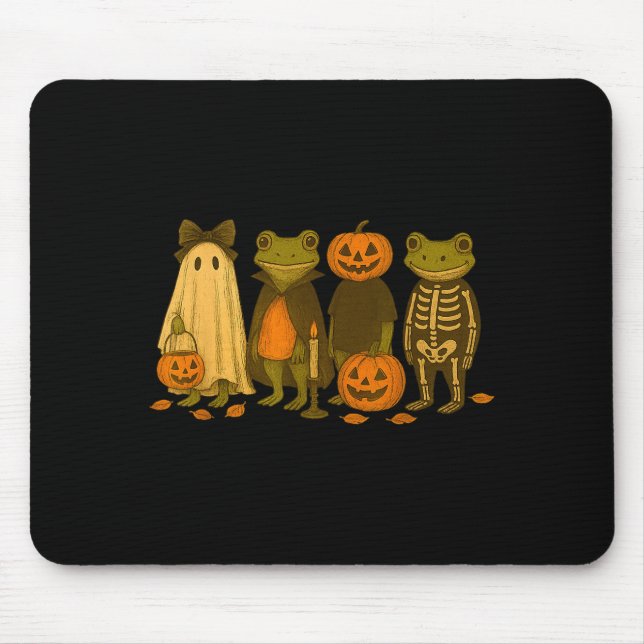 Tapis De Souris Funny Cute Frog Halloween Costumes  (Devant)