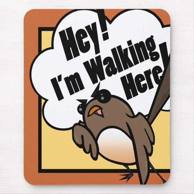 TAPIS DE SOURIS FUNNY DESIGN STYLE BIRD MOUSE PAD (Devant)