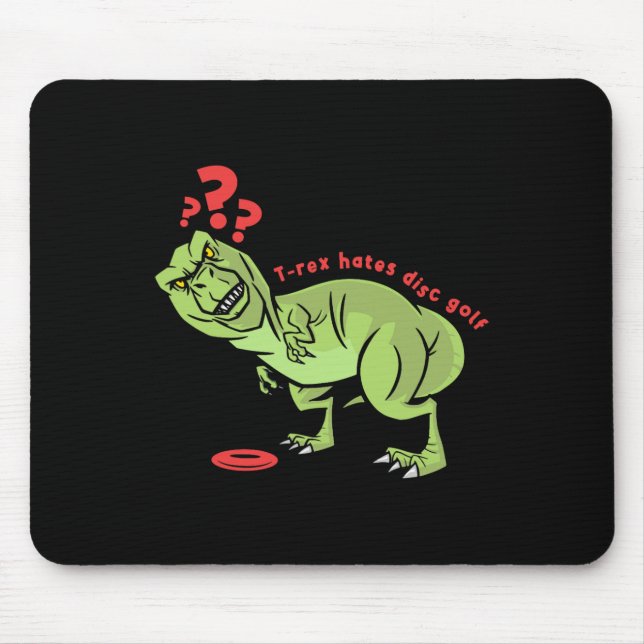 Tapis De Souris Funny Disc Golf T Rex Kids  (Devant)