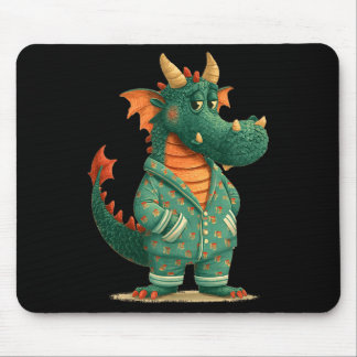 Tapis De Souris Funny dragon in sleepwear for dragons and pajamas