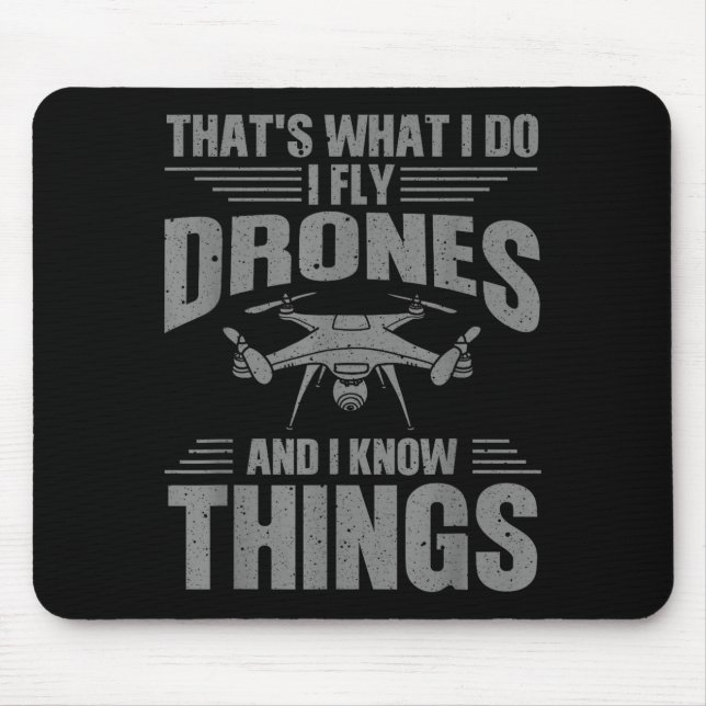 Tapis De Souris Funny Drone Art For Men Women Boys Drone Racing Dr (Devant)