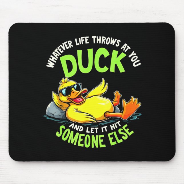 Tapis De Souris Funny Duck Graphic Tees Men Women Teens Funny Quot (Devant)