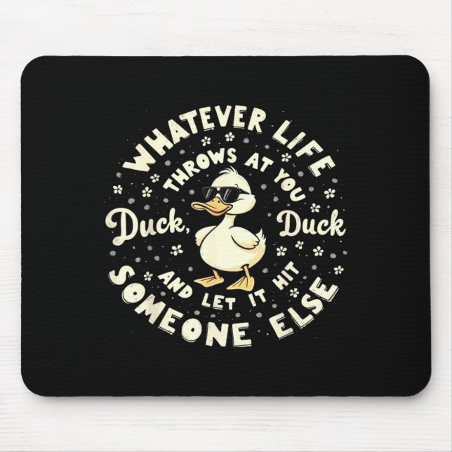 Tapis De Souris Funny Duck Graphic Tees Men Women Teens Funny Quot (Devant)