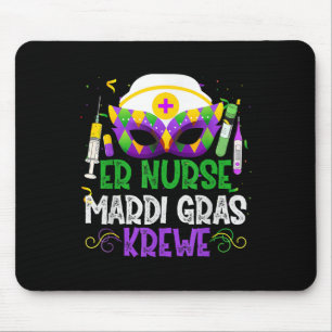 Tapis De Souris Funny Er Infirmière Krewe Infirmière Masques Mardi