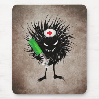Tapis De Souris Funny Evil Character Nurse Syringe Gothic