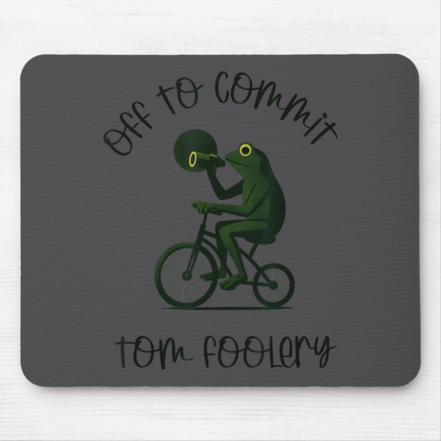 Tapis De Souris Funny Frog Wizard Off To Commit Tom Foolery Eclips (Devant)