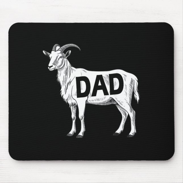 Tapis De Souris Funny Goat Gift Dad Sarcastic Graphic  (Devant)
