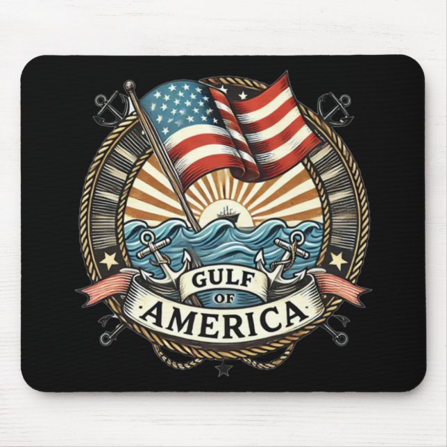 Tapis De Souris Funny Golfe D'Amérique (Devant)