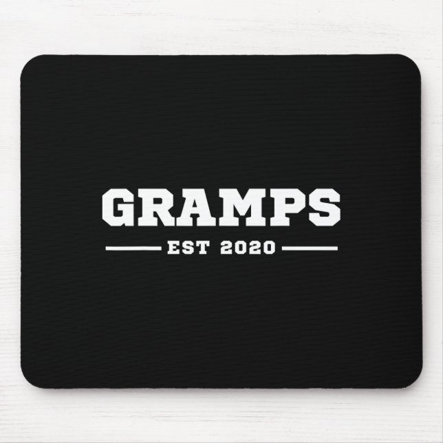 Tapis De Souris Funny Grandpa Soon To Be Gramps Est 2020 New Grand (Devant)