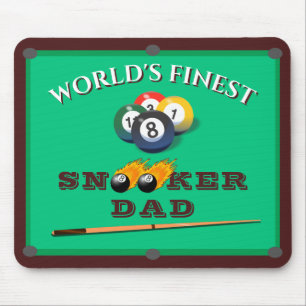 Tapis De Souris Funny Green Pool Table Snooker Papa Fête des pères