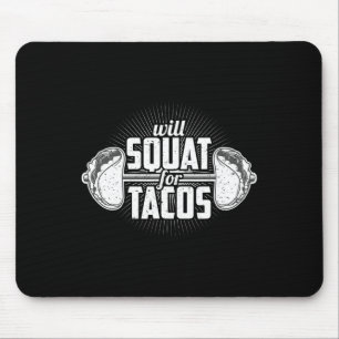 Tapis De Souris Funny Gym Poids Lifting Bodybuilding va squatter F