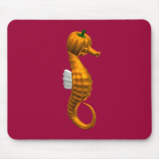 Tapis De Souris Funny Halloween Seahorse (Devant)