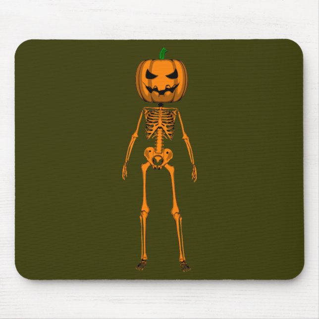 Tapis De Souris Funny Halloween Skeleton (Devant)