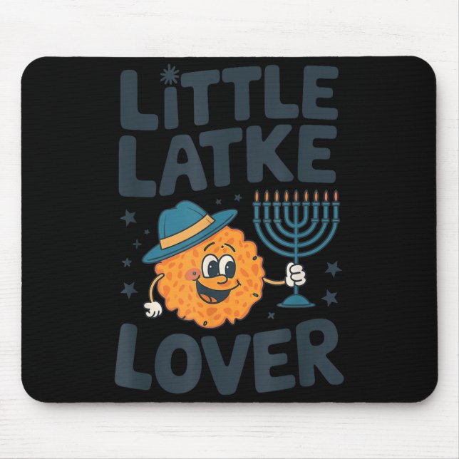 Tapis De Souris Funny Hanukkah Little Latke Jewish Family Kids Mat (Devant)
