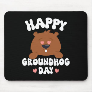 Tapis De Souris Funny Happy Groundhog Day 2025 3