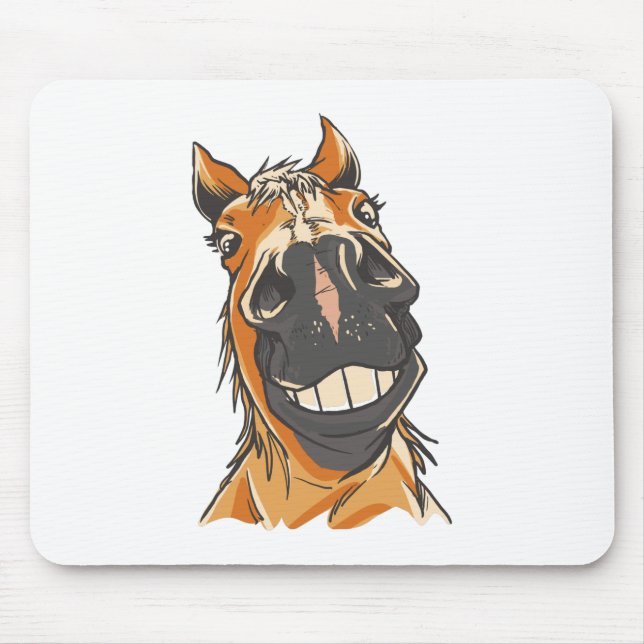 Tapis De Souris Funny Horse Face (Devant)