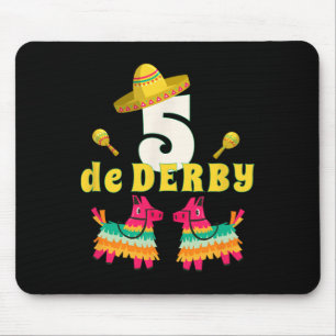 Tapis De Souris Funny Horse Racing Vintage Cinco De Der