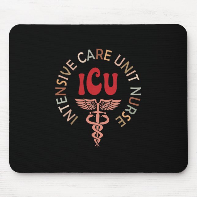 Tapis De Souris Funny Icu Nurse Intensive Care Unit Nurse Emergenc (Devant)