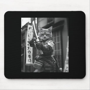 Tapis De Souris Funny Japonais Samurai Chat Mème Martial Arts Papa